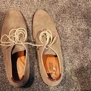 Johnson and Murphy Size 12 Gray Nubucks